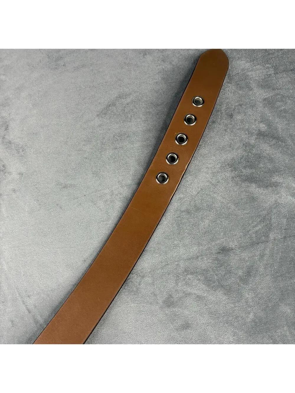 Coach Brown Leather Belt Medium M Fits 35 Silver Tone Buckle Classic - Picture 7 of 14